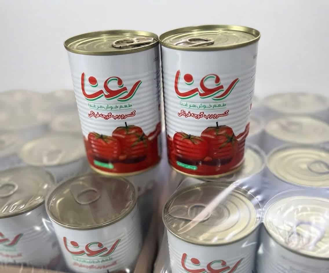 رب گوجه فرنگی رعنا با ترکیب باکیفیت و رنگ طبیعی